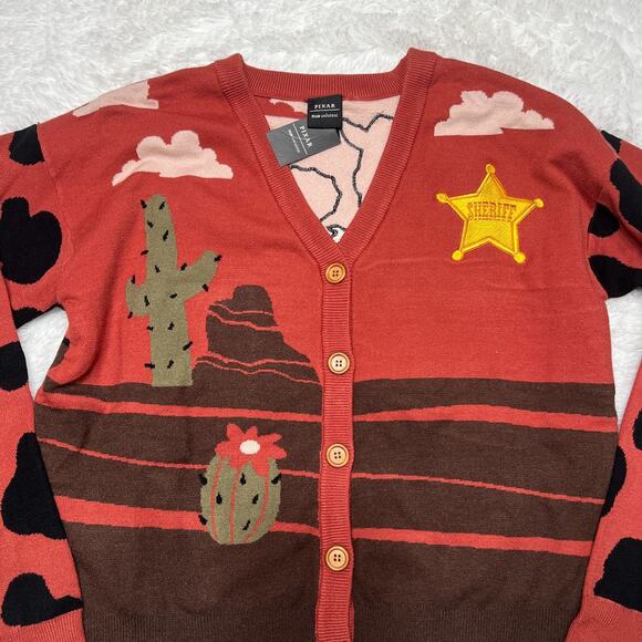 DISNEY PIXAR TOY STORY WOODY & JESSE WESTERN CARDIGAN BOXLUNCH - Picture 2 of 10